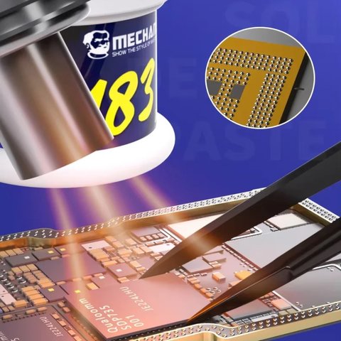 BGA паста Mechanic ZW50, Sn 62%, Pb 35%, 183 °C, 50 г Превью 3