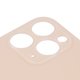 Задняя панель корпуса для iPhone 11 Pro, золотистая, не нужно снимать стекло камеры, Original (PRC), big hole, matte gold Превью 1
