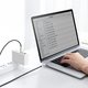 USB кабель Baseus Cafule Series Metal, 2xUSB тип-C, 200 см, 100 Вт, черный, в нейлоновой оплетке, #CATJK-D01 Превью 2