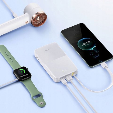 Power bank Baseus Bipow2 Pro, 10000 мАг, 22,5 Вт, білий, Power Delivery (PD), #E0027601 Прев'ю 3