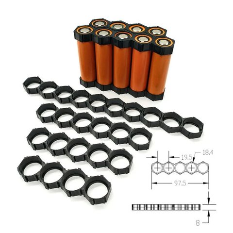 Holder for Batteries 18650, (cell, 1x10) Preview 2