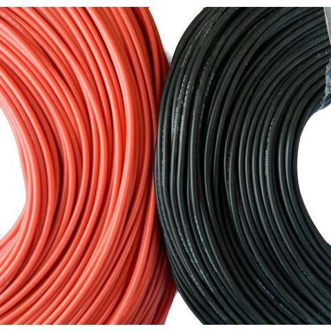 Wire In Silicone Insulation 22AWG, (0,34 мм², 1 m, red, UL3135) Preview 1