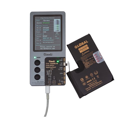 Battery Mechanic compatible with Apple iPhone 13 Pro Max, (Li-Polymer, 3.85 V, 4550 mAh, High Capacity, original IC) Preview 1