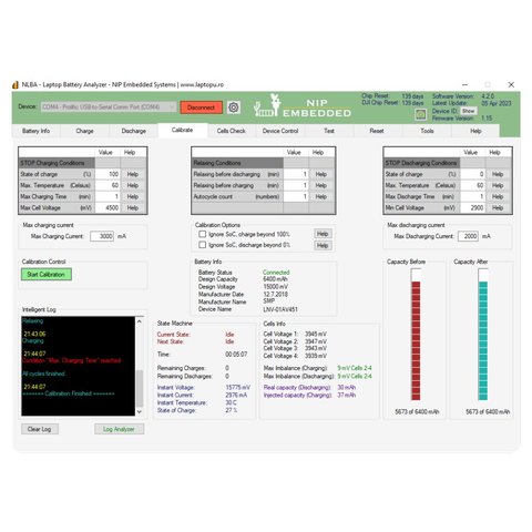 NLBA1 - Professional Laptop Battery Analyzer Preview 2