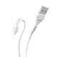 USB кабель Hoco X37, USB тип-A, Lightning, 50 см, 2,4 А, белый, #6942007612340 Превью 1
