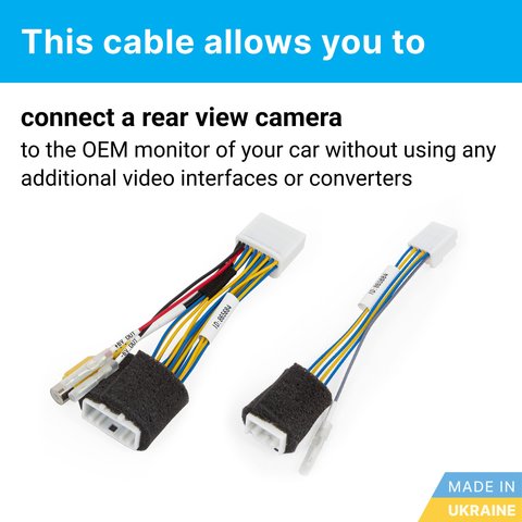 Rear View Camera Connection Cable for Toyota GEN5 / GEN6 Preview 1