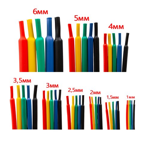 Термозбіжна трубка, 1 м, 3,5 мм, чорна Прев'ю 1