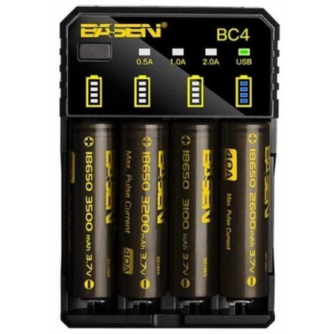Зарядное устройство Basen BC-4, для Li-ion аккумуляторов, вход 5V 2A Превью 1