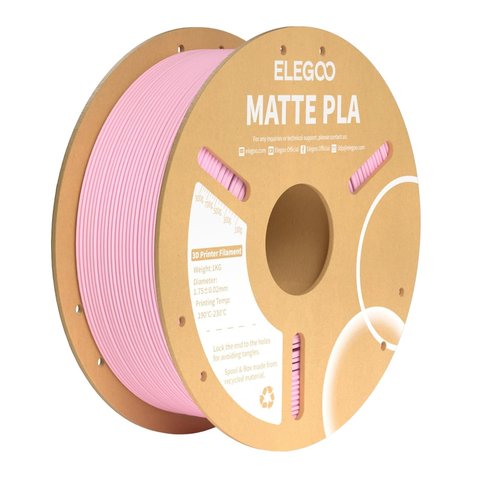 Филамент ELEGOO PLA MATTE, розовая сакура (sakura pink), 1 кг Превью 1