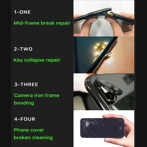 Клей Mechanic HUV-10, прозрачный, ультрафиолетовый, для ремонта трещин, для дисплейных рамок, 10 мл Превью 1