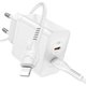 Сетевое зарядное устройство Hoco N35, 45 Вт, Power Delivery (PD), белый, c кабелем USB тип-C к Lightning для Apple, 2 порта, #6931474797223 Превью 2