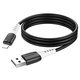 USB кабель Hoco X82, USB тип-A, Lightning, 100 см, 2,4 А, черный, силиконовый, #6931474768537 Превью 1