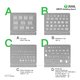 BGA-трафарет 2UUL BG01, 4 шт., iphone 8-16 series Превью 2