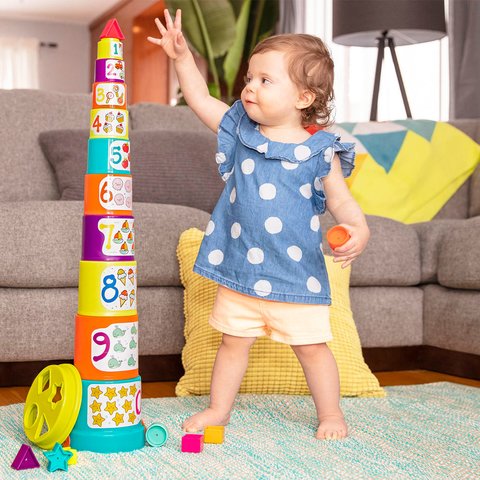 Сортер-пірамідка Battat 2 в 1 New Прев'ю 6