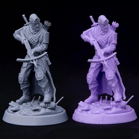 Фотополимерная смола для 3D-принтера ELEGOO Grey to Purple, 1 кг Превью 9