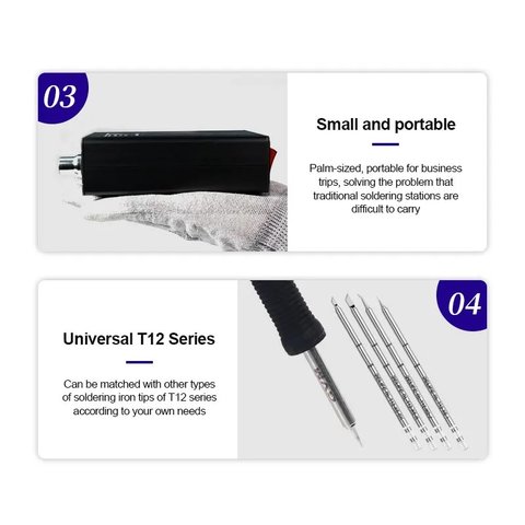 Паяльна станція GVM T12-XS, цифрова, 72 Вт Прев'ю 8